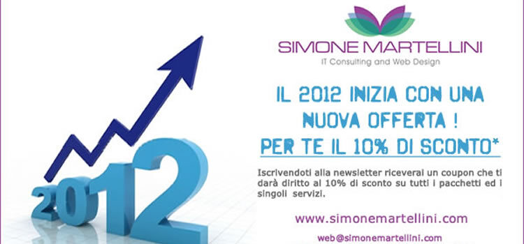 Il 2012 inizia con una nuova offerta !