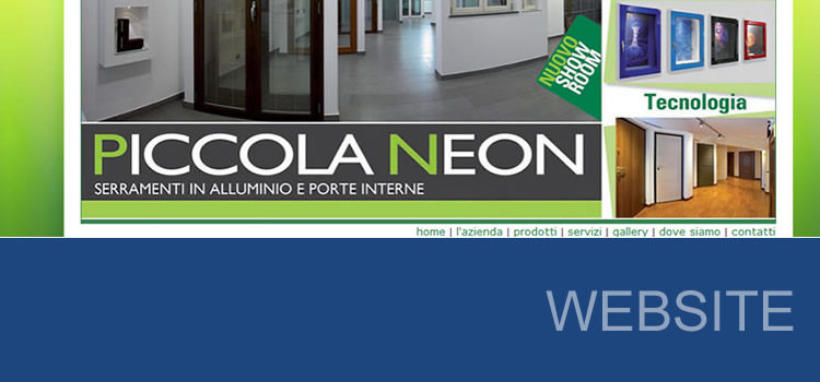 Piccola Neon snc, nuovo sito on-line