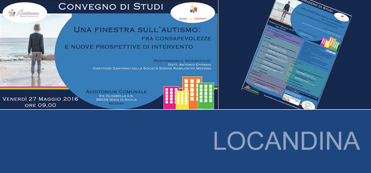 Locandina per convegno sull’autismo