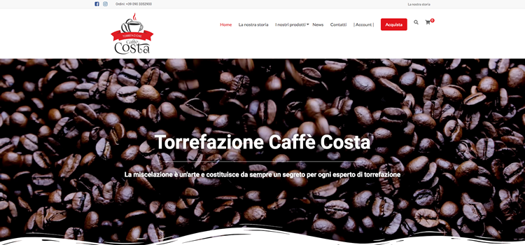 Torrefazione Caffè Costa – È online il nuovo ecommerce